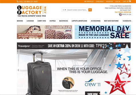 luggage factory official site.